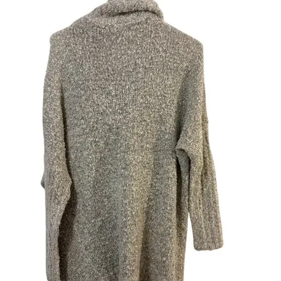 RDI Wrap Cowl Sweater Large Gray Oversized with Buttons - Picture 5 of 10